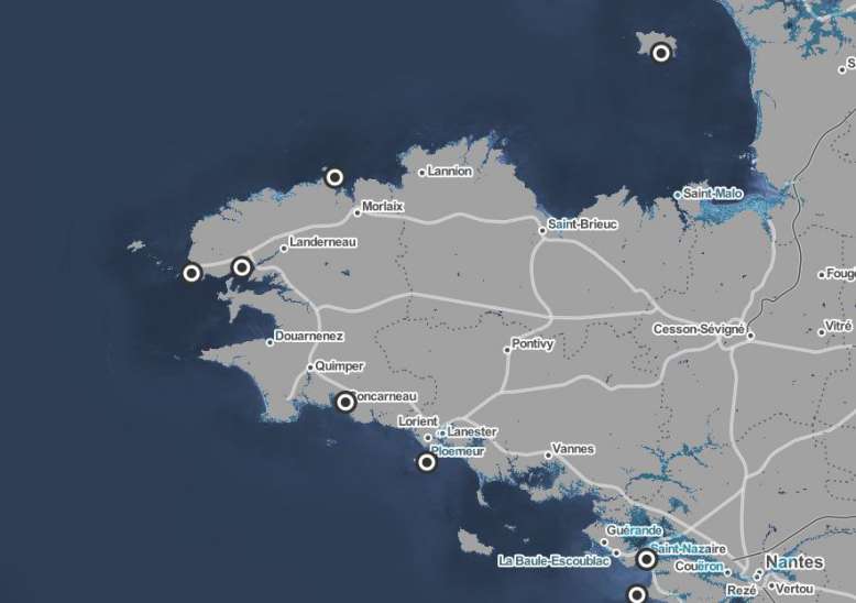 Des scientifiques dévoilent une carte des villes françaises qui devraient être englouties par les eaux d'ici 30 ans...