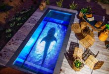 La société Pooloop transforme votre piscine en écran géant !