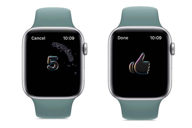 Apple inclut un algorithme "lavage des mains" dans son nouveau WatchOS7