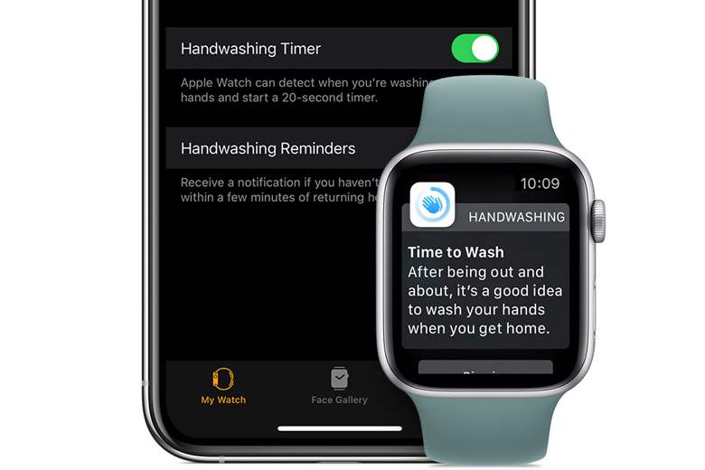 Apple inclut un algorithme "lavage des mains" dans son nouveau WatchOS7