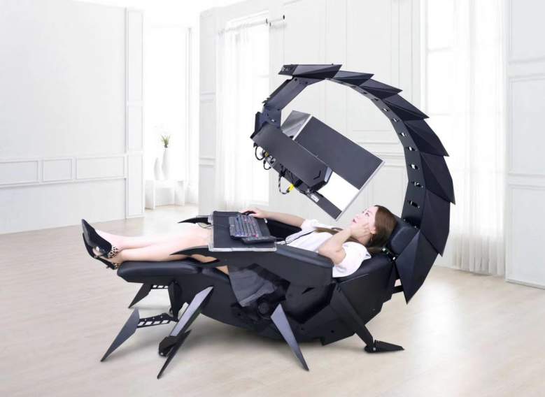 Cluvens Scorpion : cet incroyable fauteuil gamer est également un siège  de massage chauffant - NeozOne