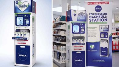 Nivea propose des bornes de recharge de gels douche pour limiter la consommation de plastique