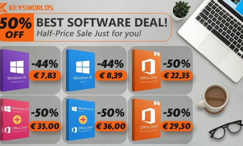 Keywords casse les prix : Windows 10 à 7,83 € seulement, Office 2019 à 29,49 € pendant une semaine !