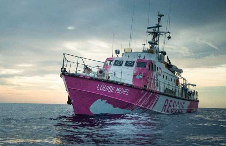 Louise Michel, le bateau de sauvetage de l'artiste Banksy