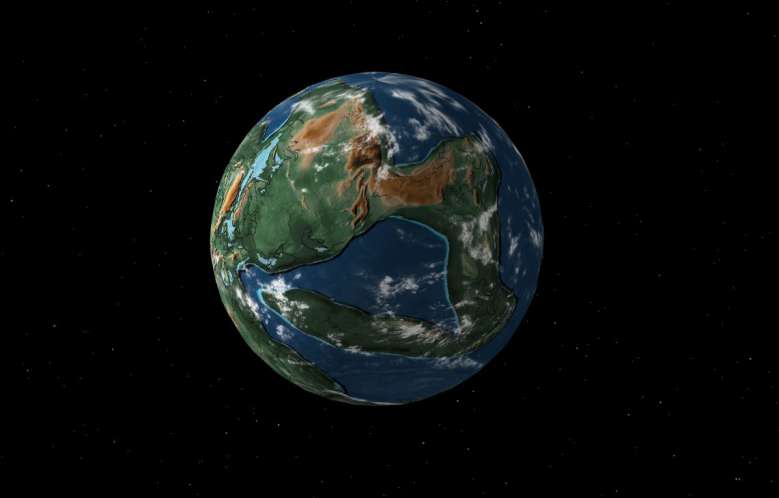 Cette carte interactive localise votre ville il y a presque un milliard d’années, avant la dérive des continents !