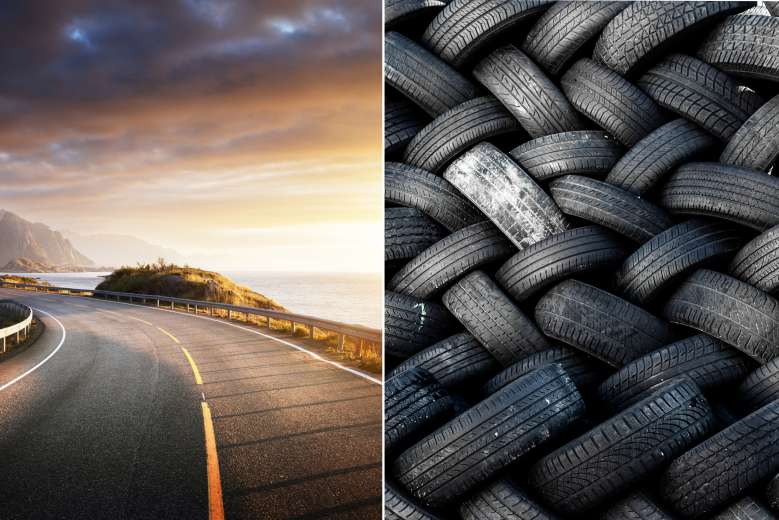 Environnement : bientôt des routes fabriquées à base de pneus recyclés ?