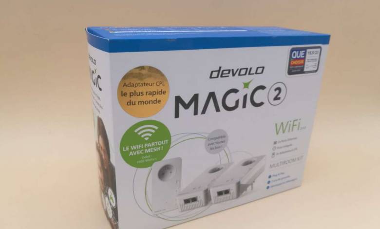 Devolo 8817, Magic 2 WiFi 6 -Starter Kit- Pack 2 boîtiers CPL connexion WiFi  6 - 2400 Mbits/s