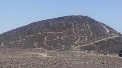 Pérou : Les archéologues sont tombés sur le dessin d'un chat géant de plus de 2000 ans!
