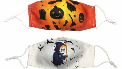 Masques Halloween : des masques de protection rigolos pour chasser les bonbons ?