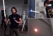 Des YouTubeurs ont mis au point un véritable sabre "laser" rétractable capable de perforer de l’acier