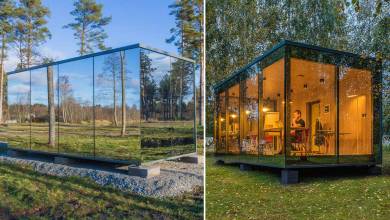 ÖÖD : la petite maison "miroir" se transforme en bureau de travail