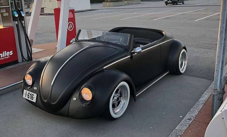Cette Volkswagen Coccinelle transformée en roadster semble tout droit sortie d’un film de science-fiction