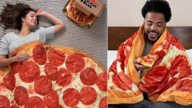 Pizza Hut et Gravity Blankets dévoilent une couverture pondérée pour les amateurs de Pizza !
