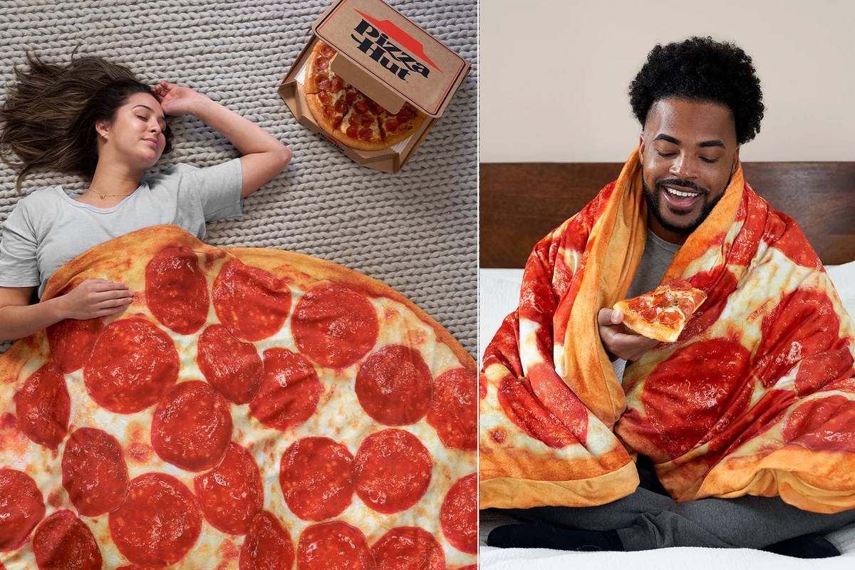 Pizza Hut et Gravity Blankets dévoilent une couverture pondérée pour les amateurs de Pizza !