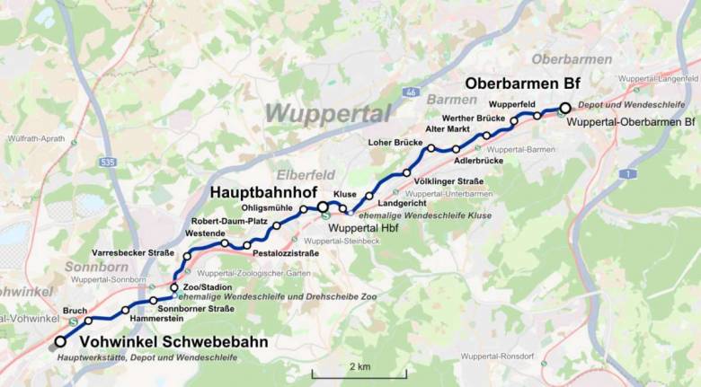 Wuppertaler : le premier train suspendu se trouve en Allemagne et il est toujours en fonction depuis 120 ans !
