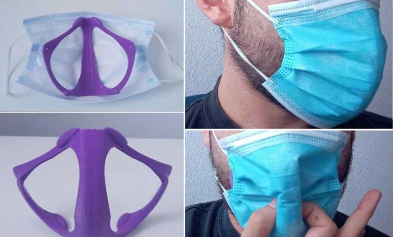 Un dispositif à imprimer en 3D permet de respirer plus confortablement avec un masque