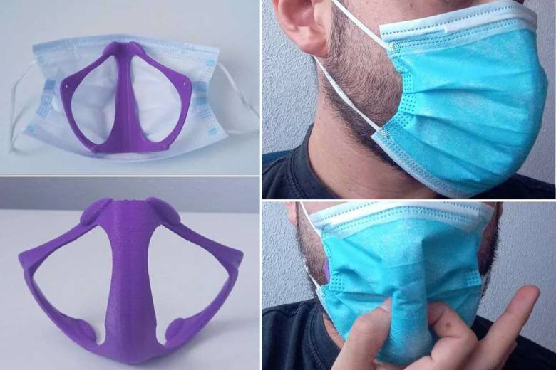 Un dispositif à imprimer en 3D permet de respirer plus confortablement avec un masque