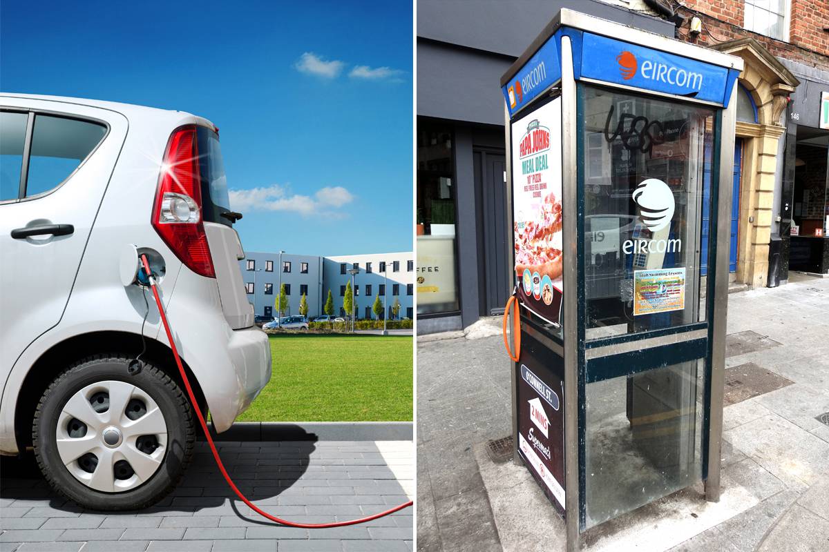 L’Irlande transforme d'anciennes cabines téléphoniques en chargeurs pour véhicules électriques