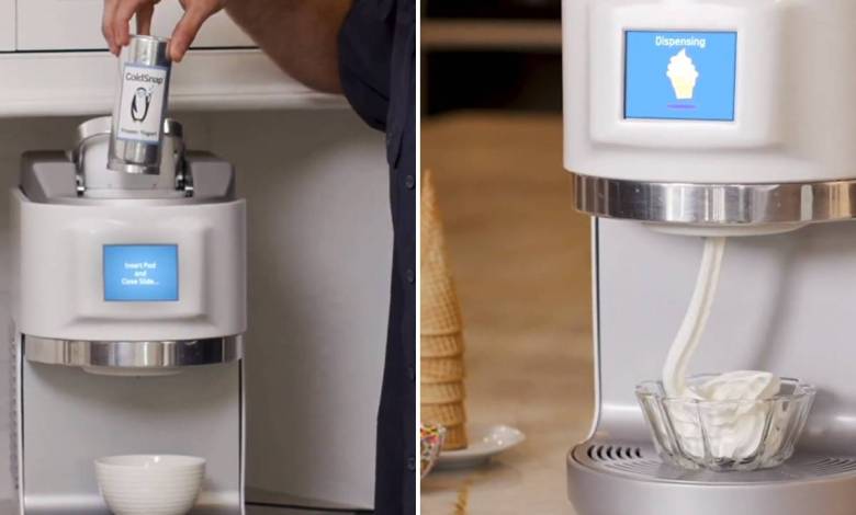 ColdSnap : une machine à dosette pour faire des glaces !