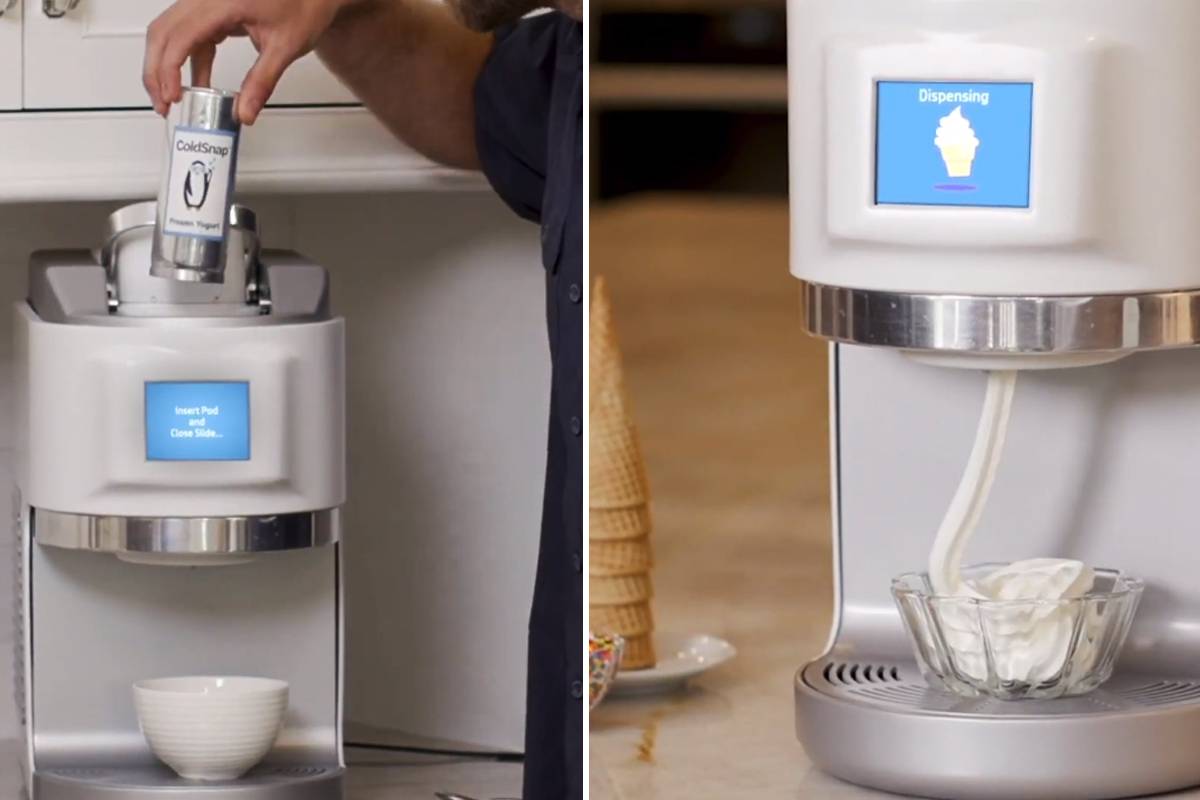 ColdSnap : une machine à dosette pour faire des glaces !