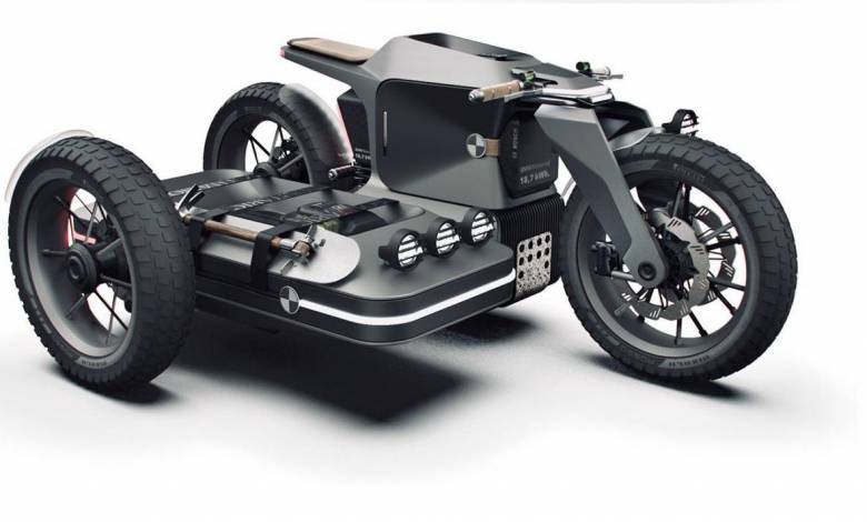 Un magnifique concept de side-car entièrement électrique inspiré la mythique BMW R 75