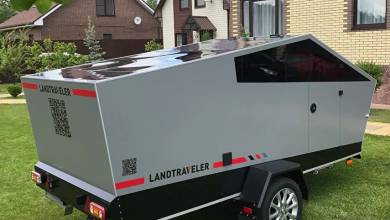 LandTraveler : le Tesla Cybertruck à aussi le droit à une caravane !