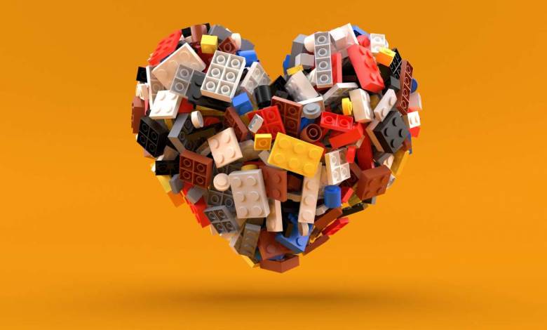 Un cœur en LEGO