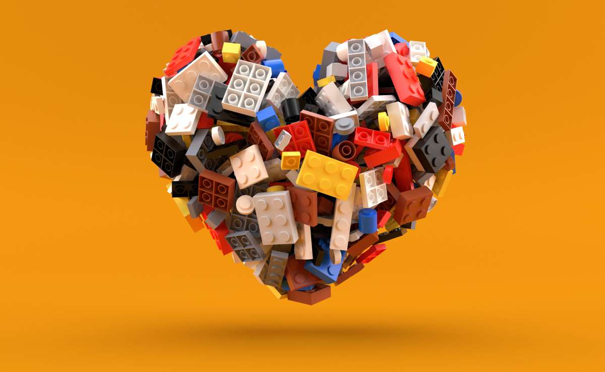 Un cœur en LEGO