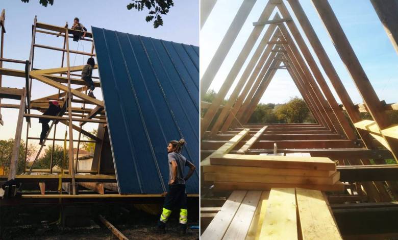 Ribérac : Rachelle et Romain construisent leur propre "Maison en A" pour seulement 42 000 euros