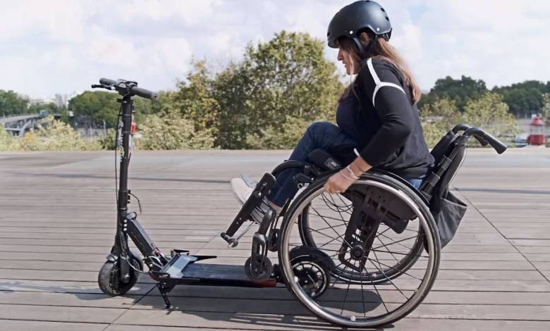 OMNI : un dispositif innovant pour électrifier un fauteuil roulant avec une simple trottinette électrique