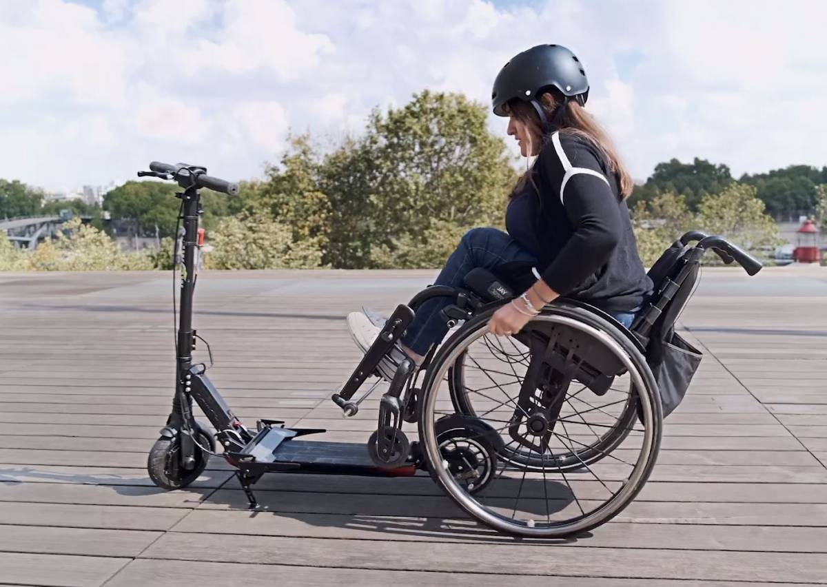 OMNI : un kit innovant pour électrifier un fauteuil roulant avec une simple trottinette  électrique - NeozOne