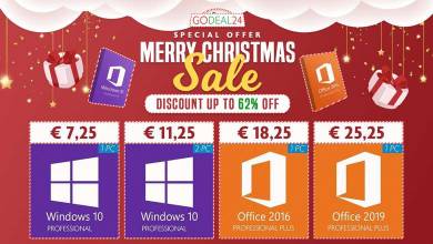 Soldes Noël : Windows 10 Pro à 7,25€, Office 2019 Pro à 28,25€ et plus encore...