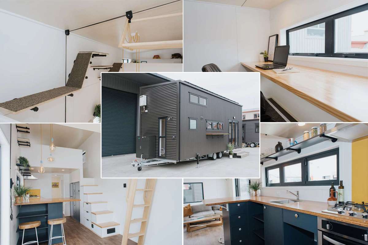 Build Tiny, une Tiny House construite pour le télétravail et pour... les chats !