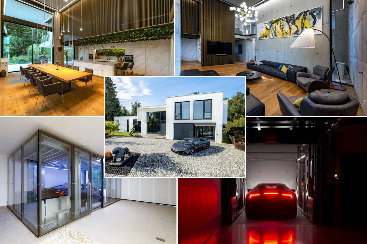 Une impressionnante et luxueuse villa "Bauhaus" équipée d’un ascenseur pour voiture IdealPark