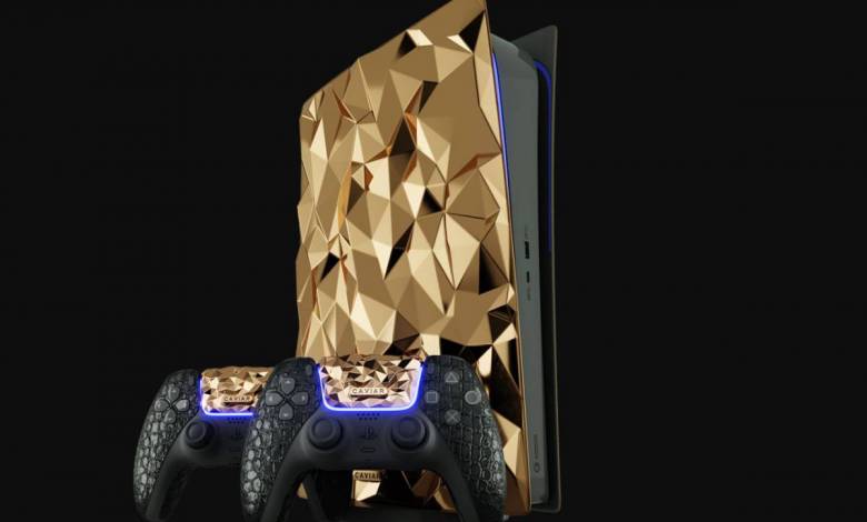 Playstation 5 : l'entreprise russe Caviar customise une PS5 avec 20 kilos d'or !