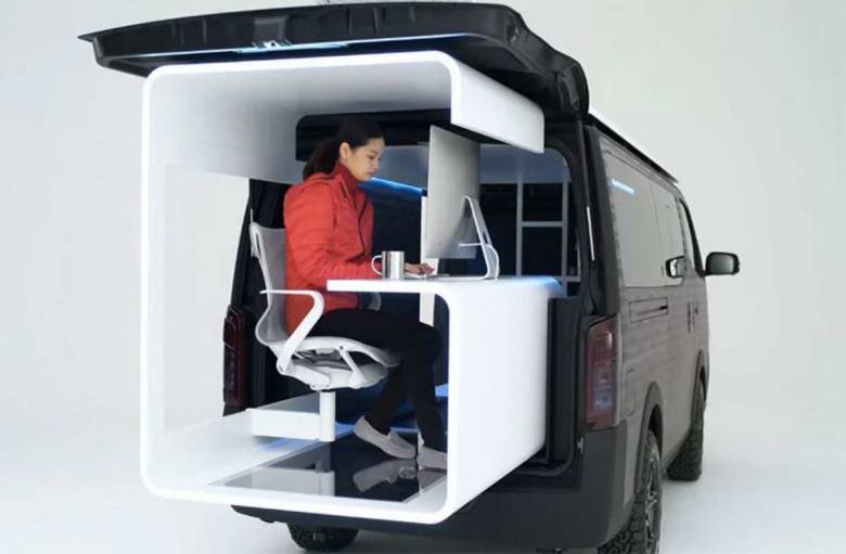 Nissan NV350 Office Pod Concept : un étonnant van optimisé pour le télétravail