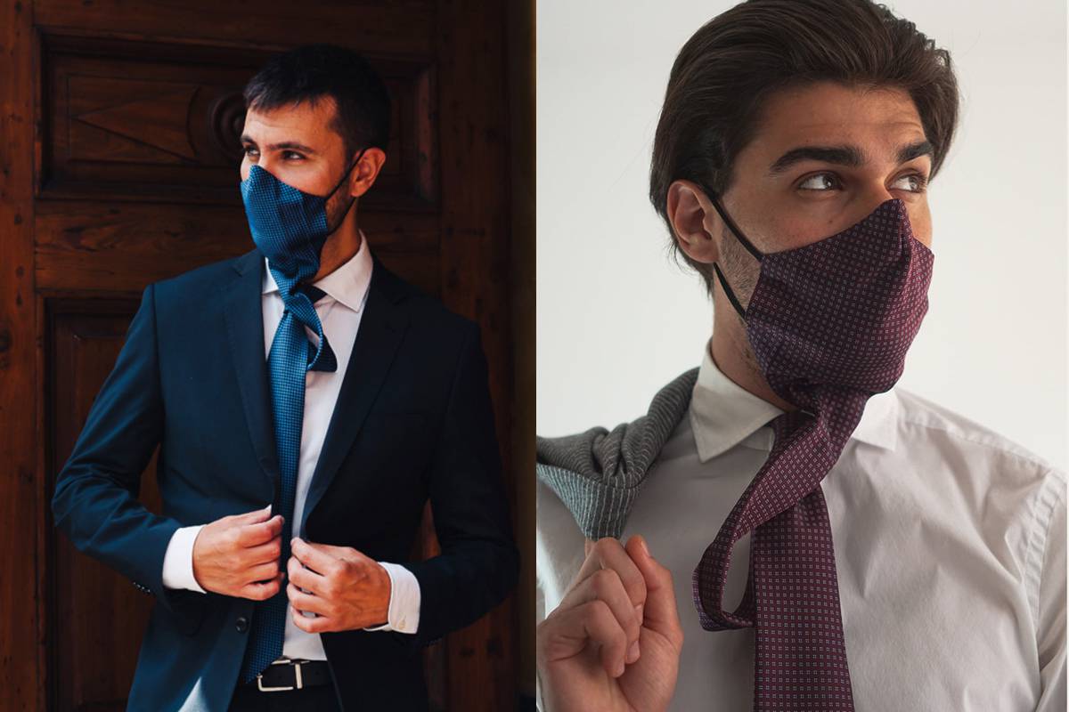 Insolite : la marque de mode italienne Ulturale lance le masque-cravate !