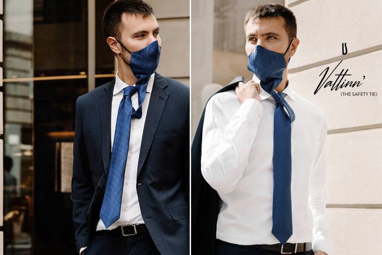 Insolite : la marque de mode italienne Ulturale lance le masque-cravate !