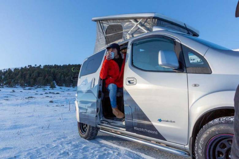Nissan e-NV200 Winter Camper : un splendide concept de camping-car électrique pensé pour les aventuriers