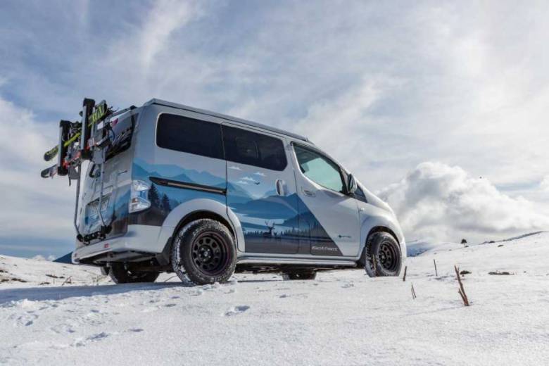 Nissan e-NV200 Winter Camper : un splendide concept de camping-car électrique pensé pour les aventuriers