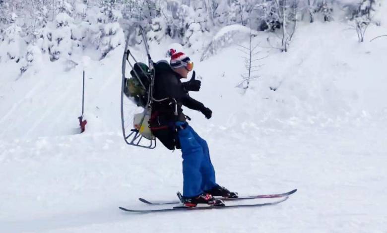 Lorraine : ils inventent un ski à moteur pour pouvoir skier malgré la fermeture des remontées mécanique !