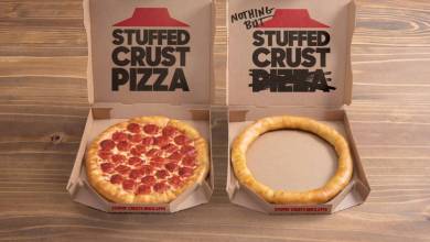 Pizza Hut lance une pizza sans garniture avec juste une "couronne" de croûte !