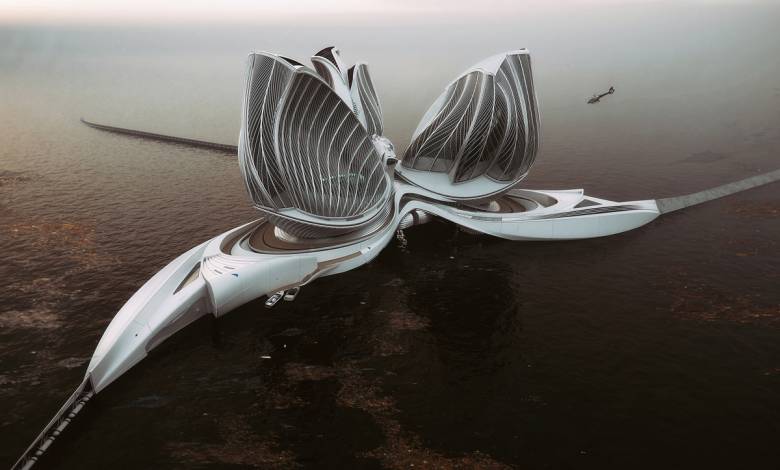 Une mégastructure géante et autosuffisante qui aspire et recycle les déchets marins