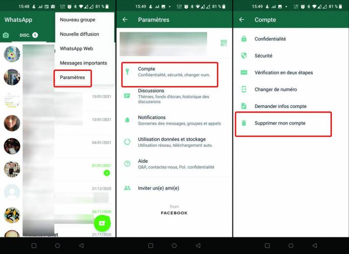 Comment supprimer son compte WhatsApp définitivement ?