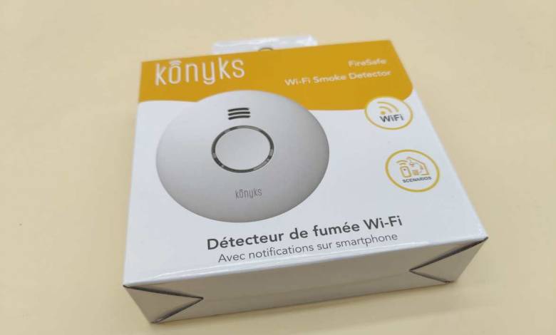 Konyks FireSafe, enfin un détecteur de fumée connecté certifié CE abordable !