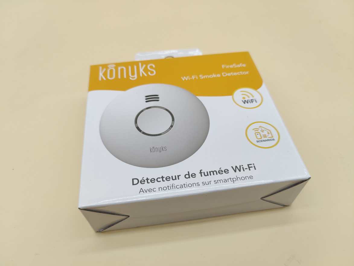 Konyks FireSafe, enfin un détecteur de fumée connecté certifié CE abordable !
