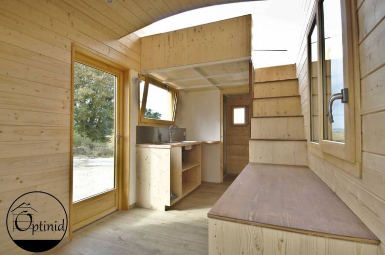 Optinid dévoile sa tiny-house "Marie Ange" équipée d'un toit ouvrant plus profiter de la Nature