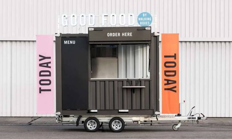 Walkingboxes, des "remorques food truck" adaptées aux véhicules légers et fabriquées à partir de conteneurs recyclés