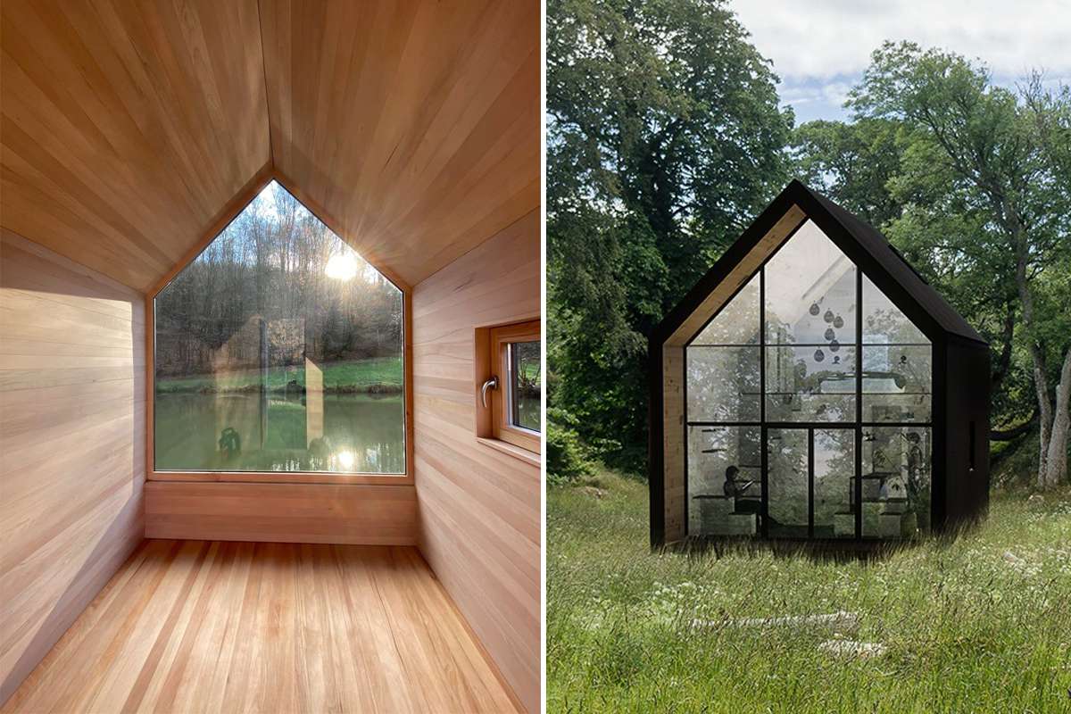 Üte, une Tiny House en bois brûlé inspirée des demeures japonaises