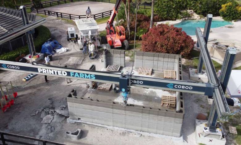 Floride : le premier bâtiment Cobod intégralement imprimé en 3D